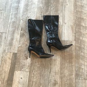 Dior (mid-calf/knee high) black boots
